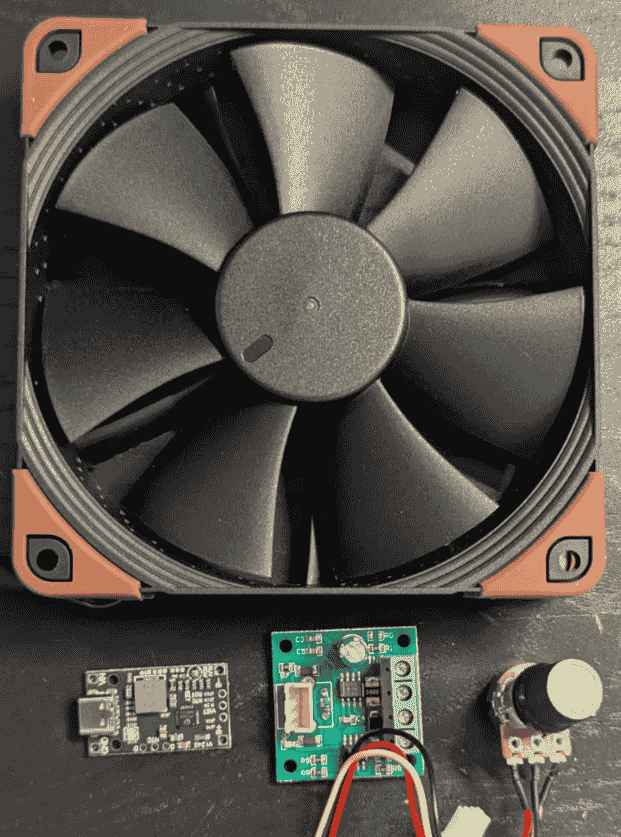 parts laid out on table